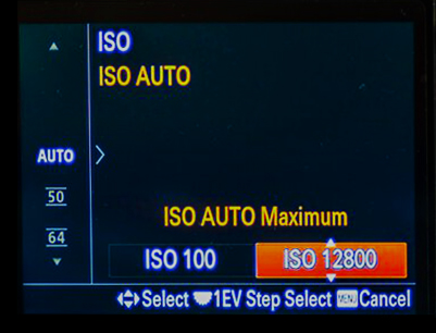 AUTO ISO setting 