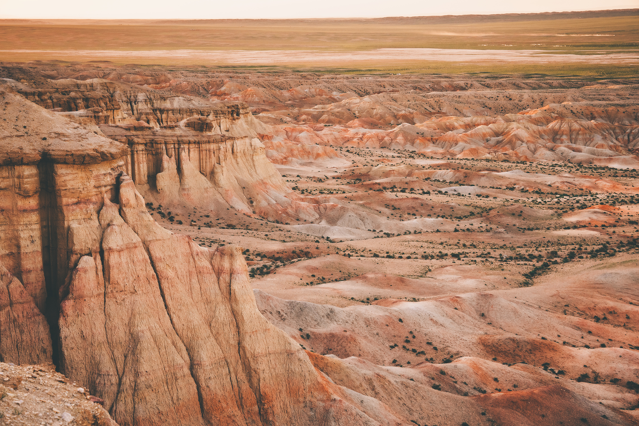 Mountainous landscapes in Mongolia