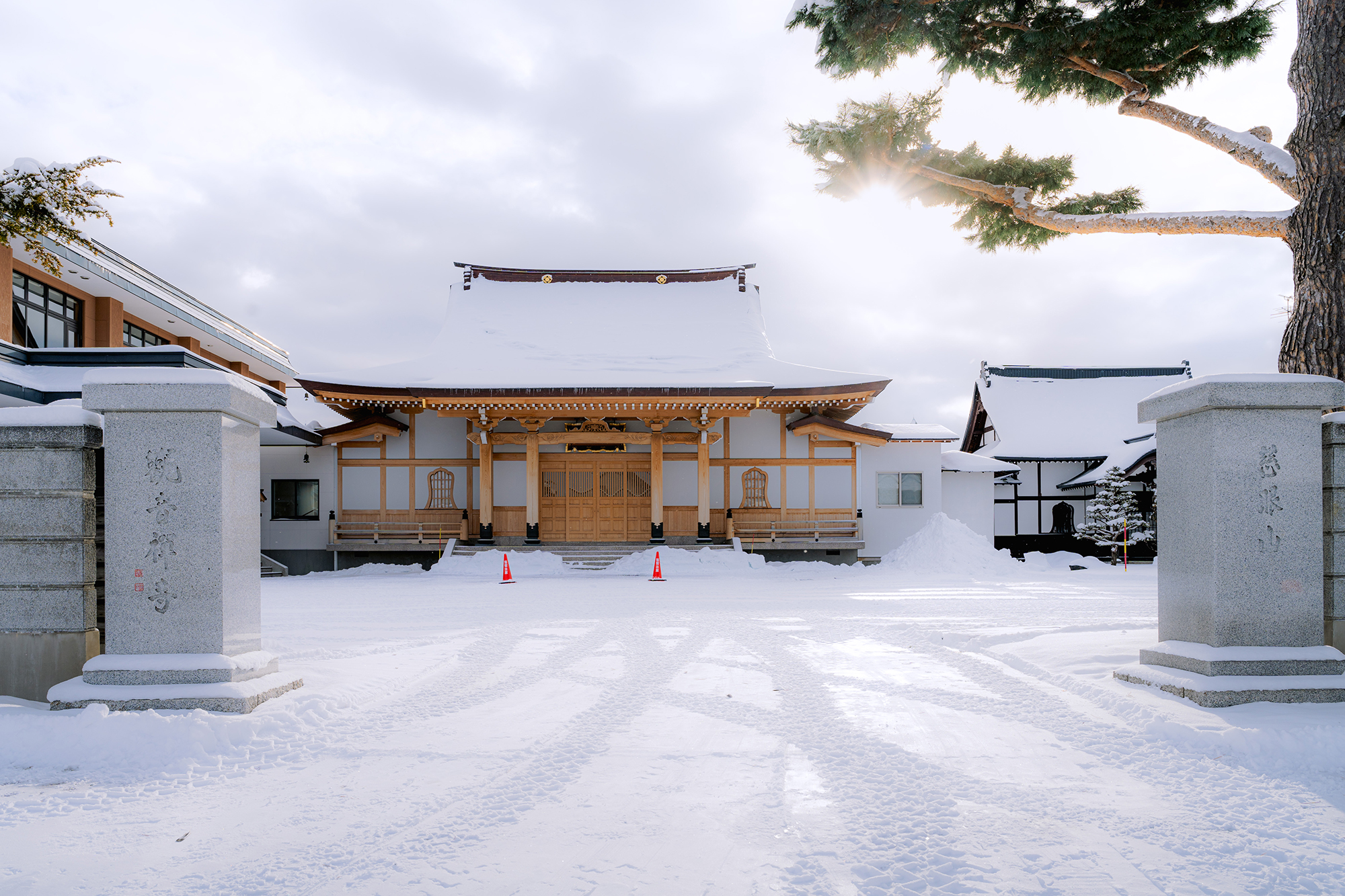 Japan Shrine in Winter